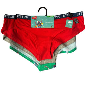 Disney Stitch Hipsters XLarge - Red, Gray, Green